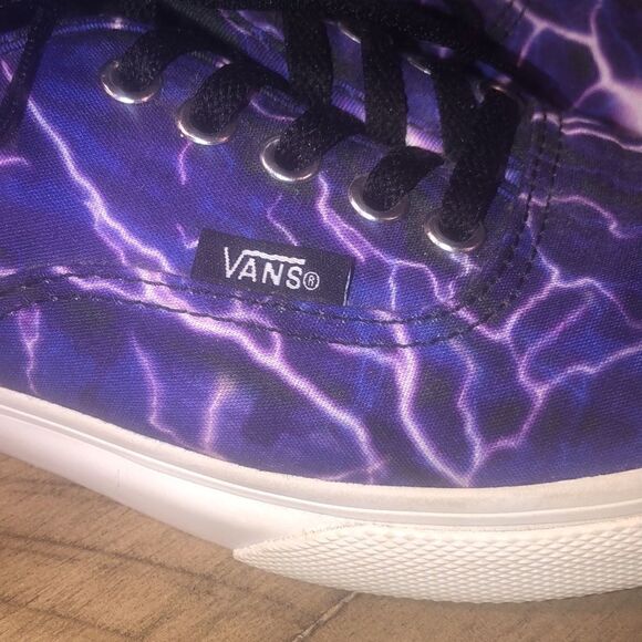 Purple Lightening Skies Vans Sanitized with Coconut 🥥 Clorox - Picture 8 of 16